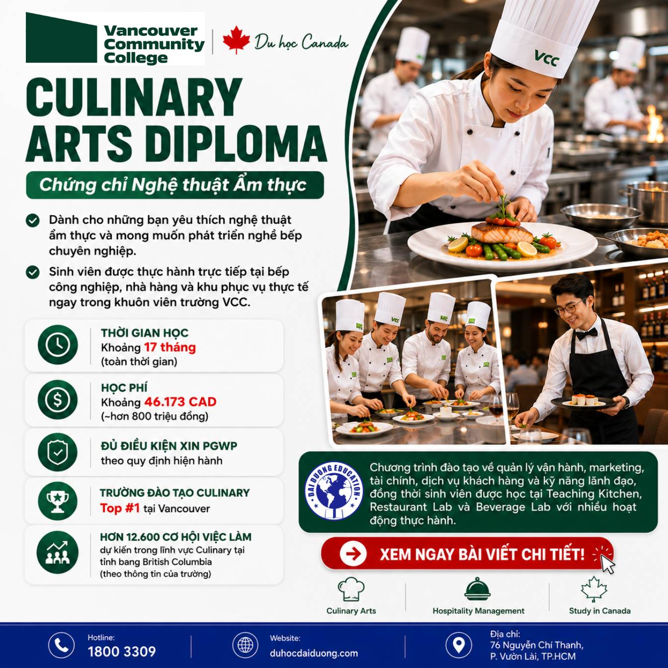 VCC-Culinary Arts Diploma-duhocdaiduong.com