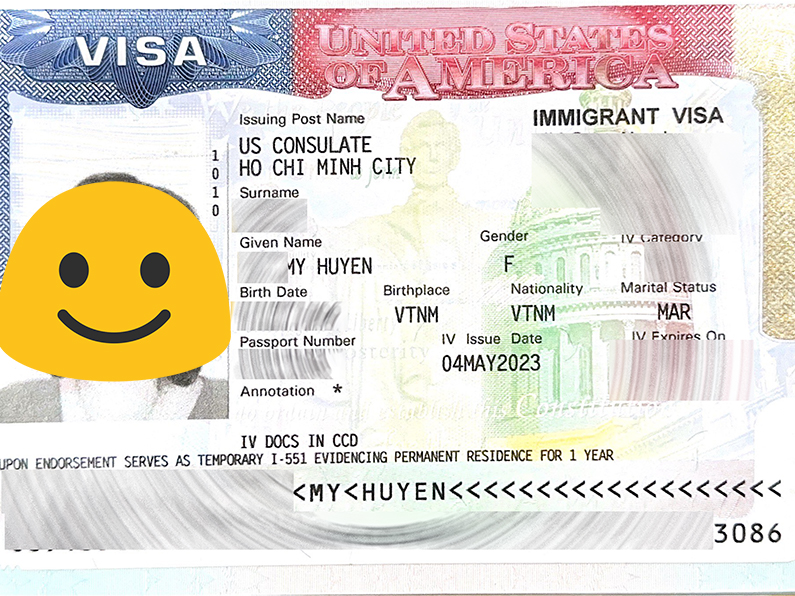 Nguyễn Thị Mỹ Huyền – Khách hàng đạt Visa định cư Mỹ