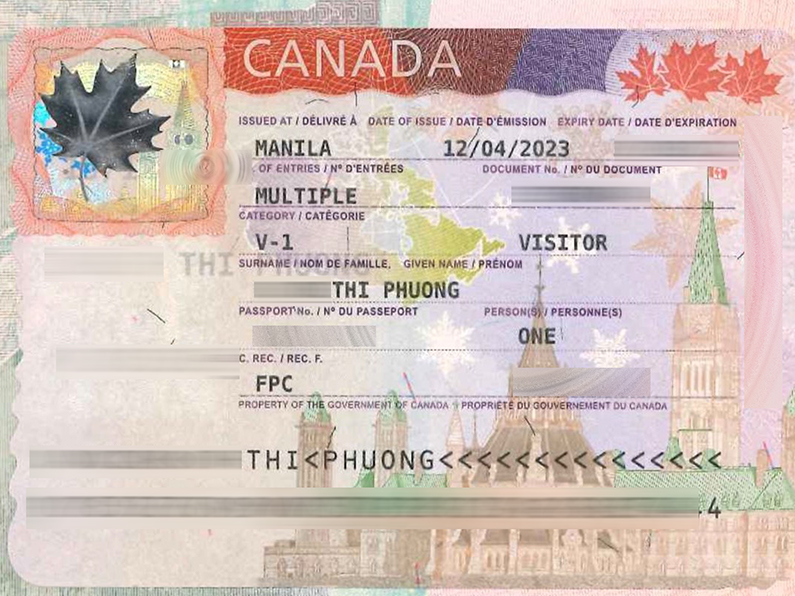 Khách hàng Đinh Thị Phượng – Visa du lịch Canada