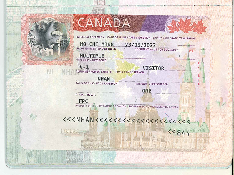 Phan Nhân – Khách hàng đạt Visa du lịch Canada