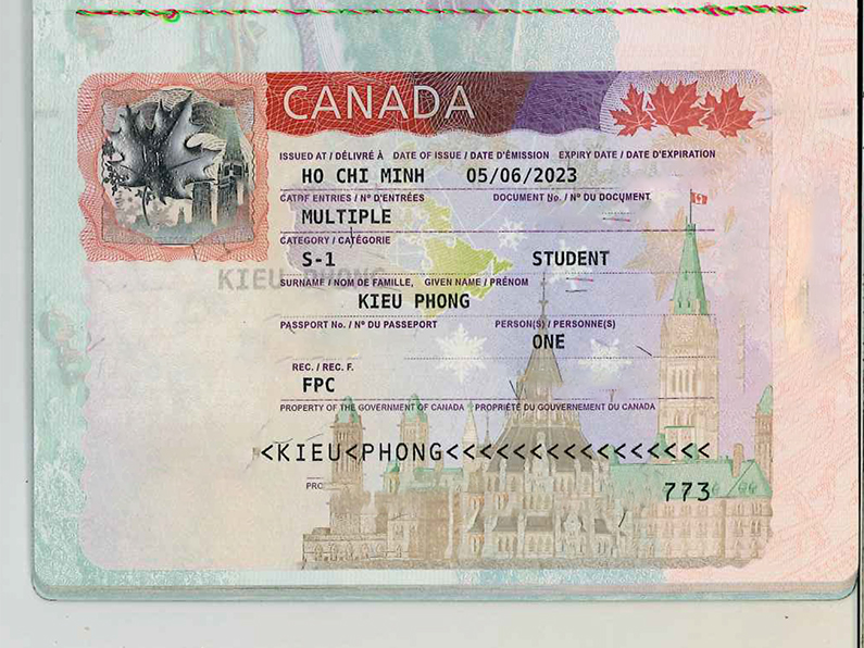 Kiều Phong – Du học sinh Canada đạt Visa
