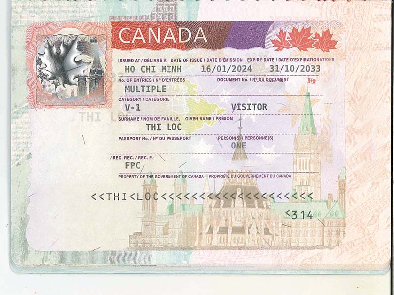 Thi Loc – khách hàng đạt Visa du lịch Canada