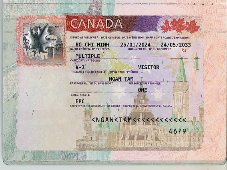 Ngan Tam – khách hàng đạt Visa du lịch Canada
