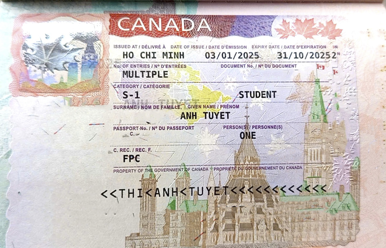 ANH TUYET – KH đạt visa du học CANADA