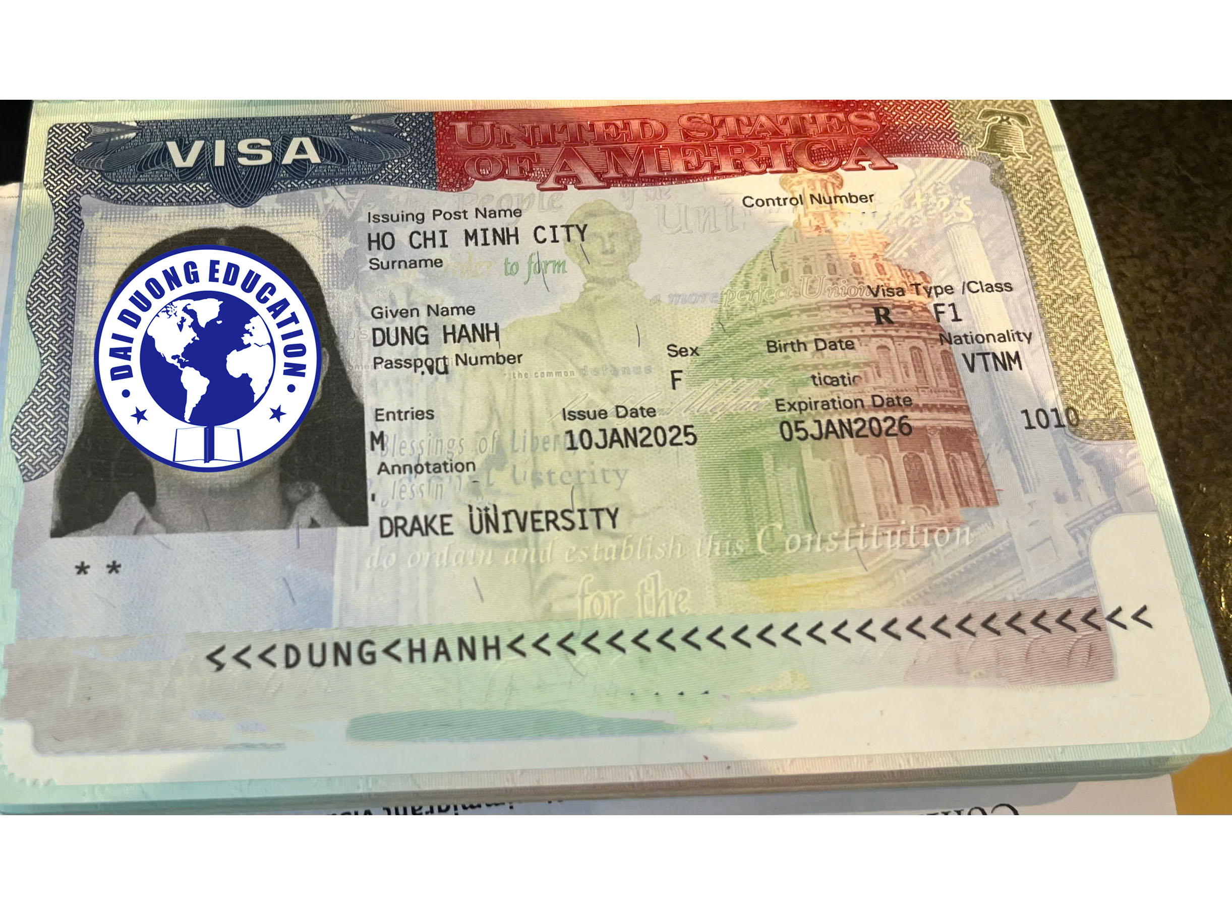 DUNG HANH – KH đạt visa du học US