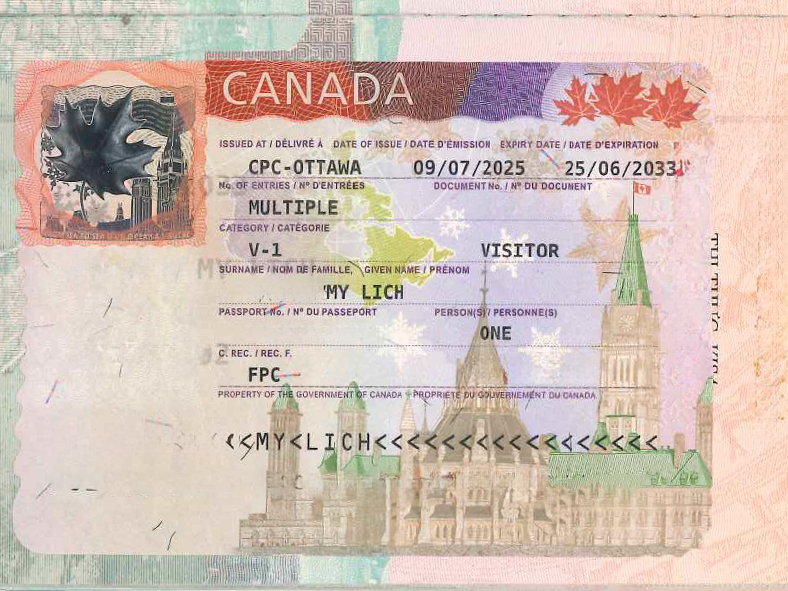 My Lich- KH đạt visa du lịch Canada