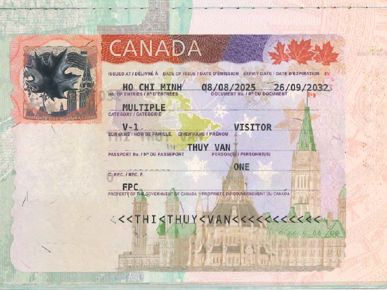 Thuy Van – KH đạt visa du lịch CANADA