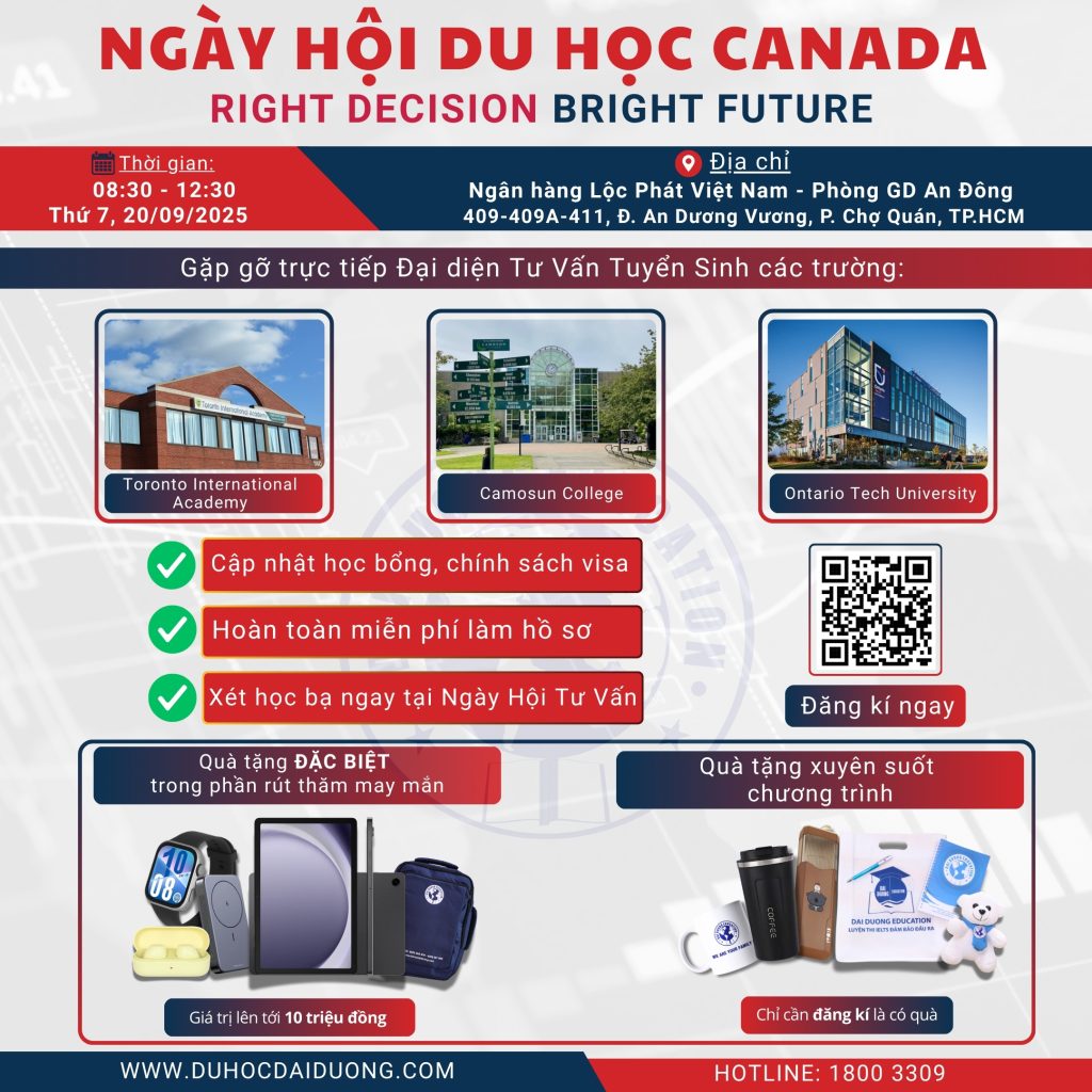 Ngày hội du học Canada 2025 - Du học Đại Dương