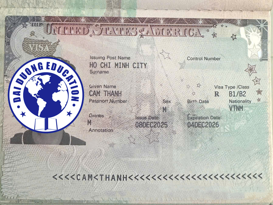 CAM THANH – KH đạt visa Mỹ