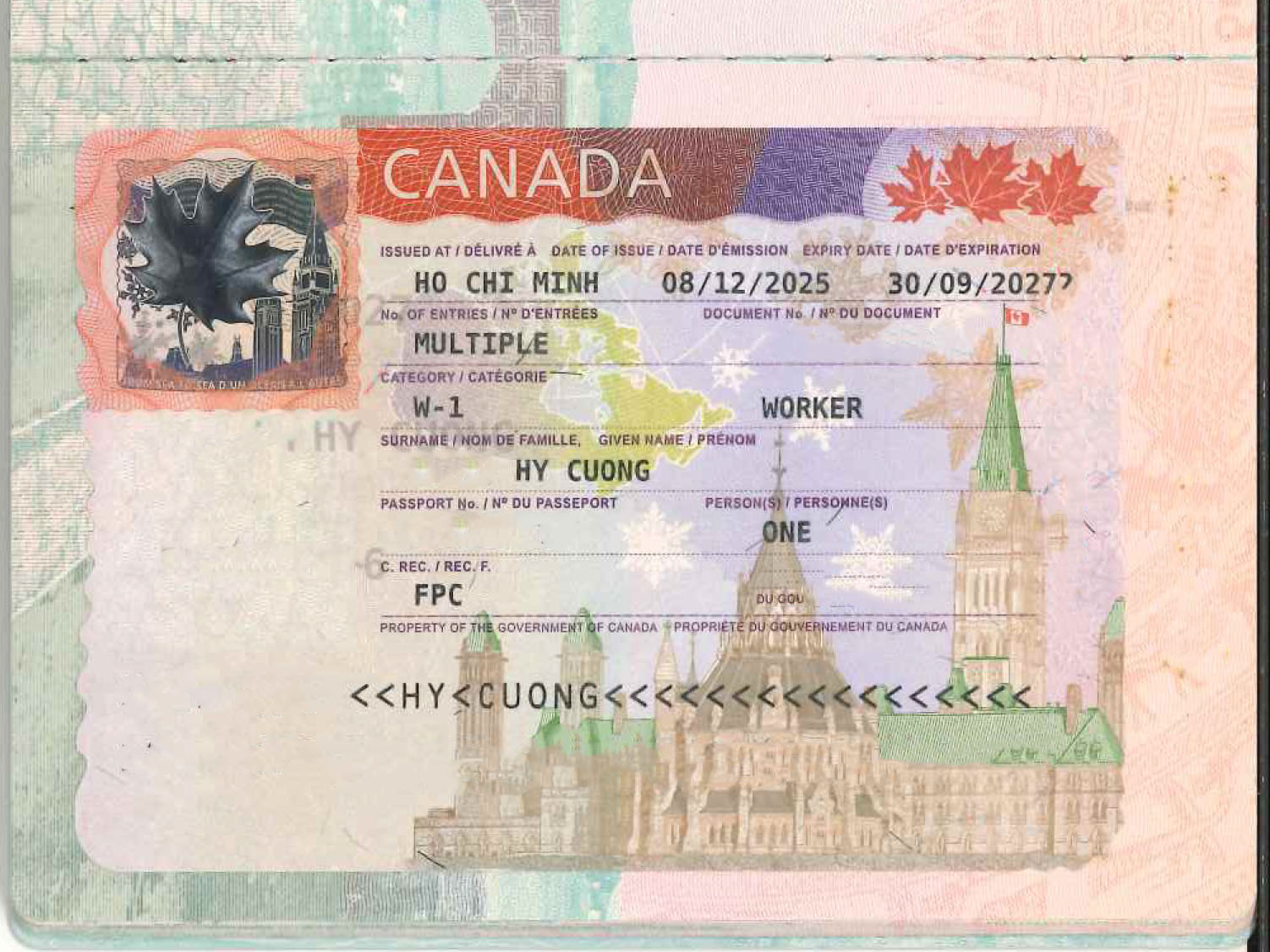 HY CUONG – KH đạt visa CANADA