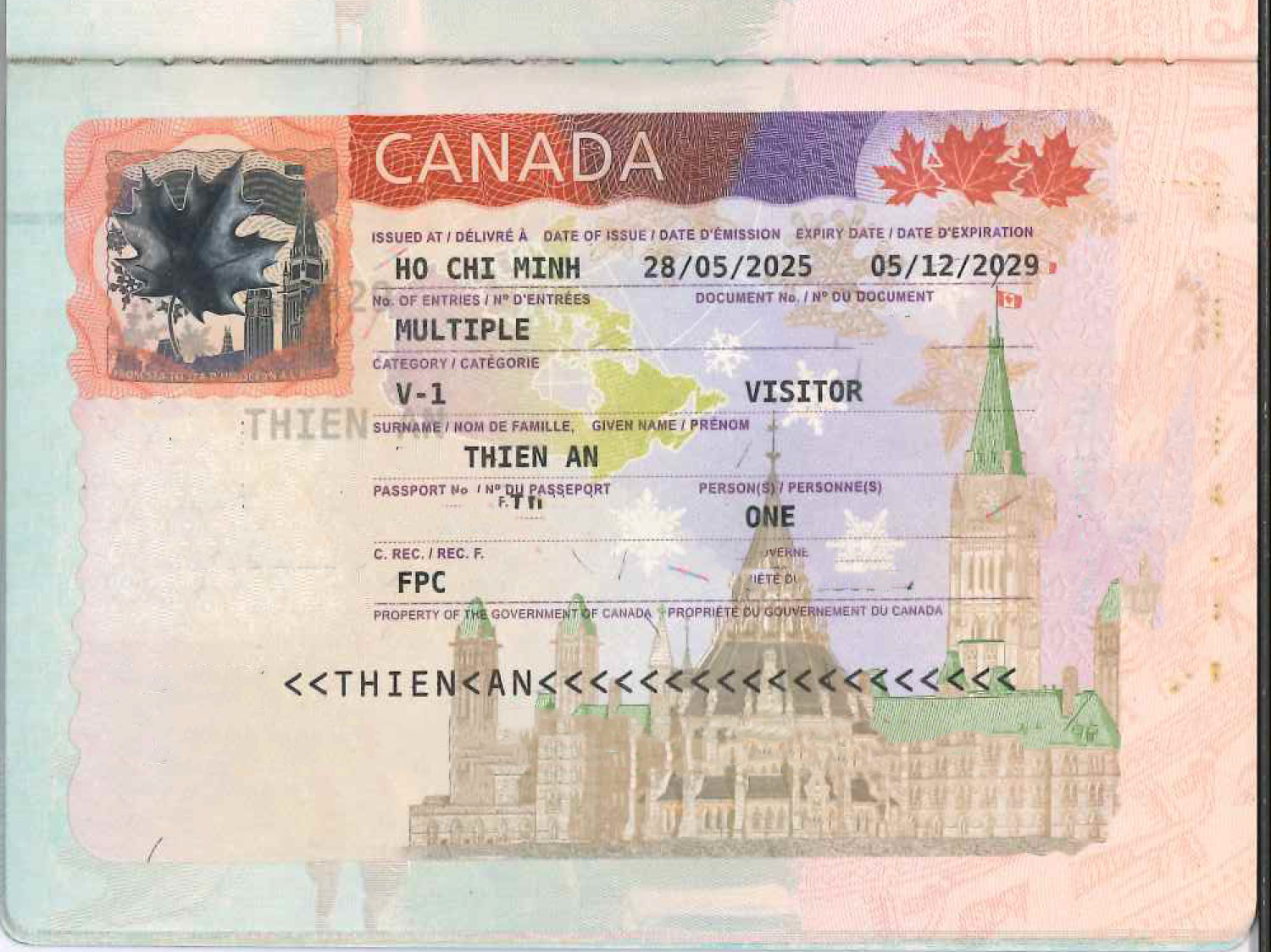 Thien An- KH đạt visa CANADA