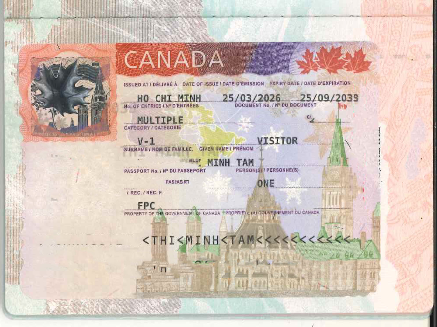 Minh Tam- Kh đạt visa du lịch Canada