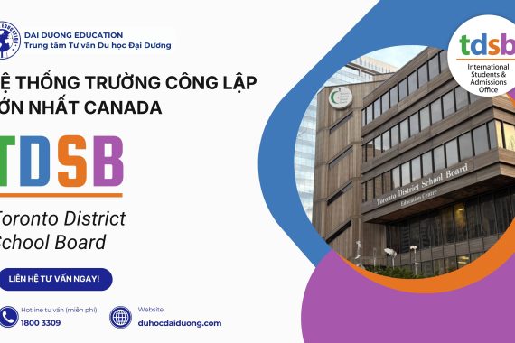 ảnh bìa bài viết giới thiệu trường TDSB Canada của Du Học Đại Dương