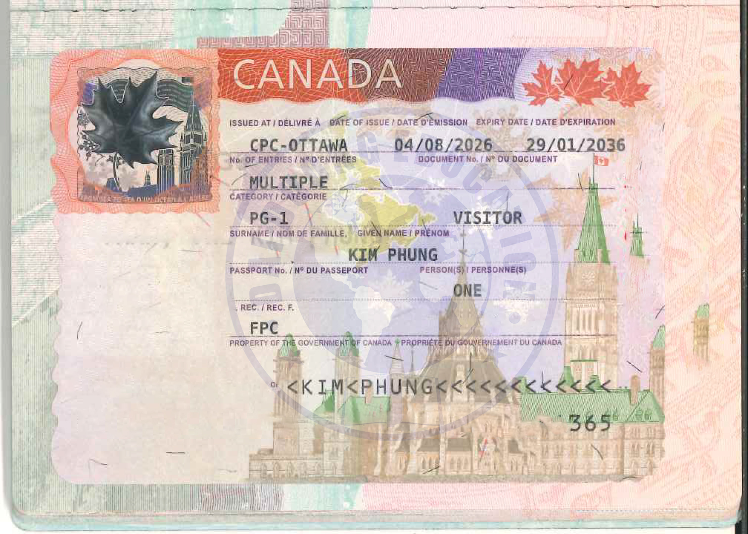 KIM PHUNG-KH đạt Super Visa Du Lịch Canada