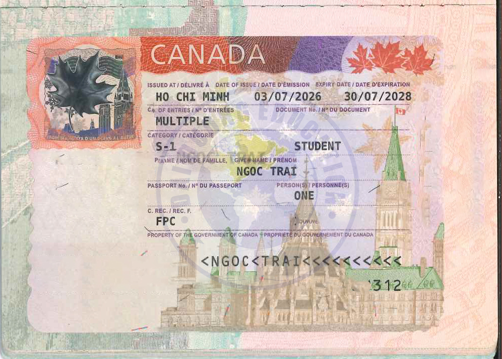 NGOC TRAI-KH đạt Visa Du hoc Canada NGOC TRAI-KH đạt Visa Du hoc Canada