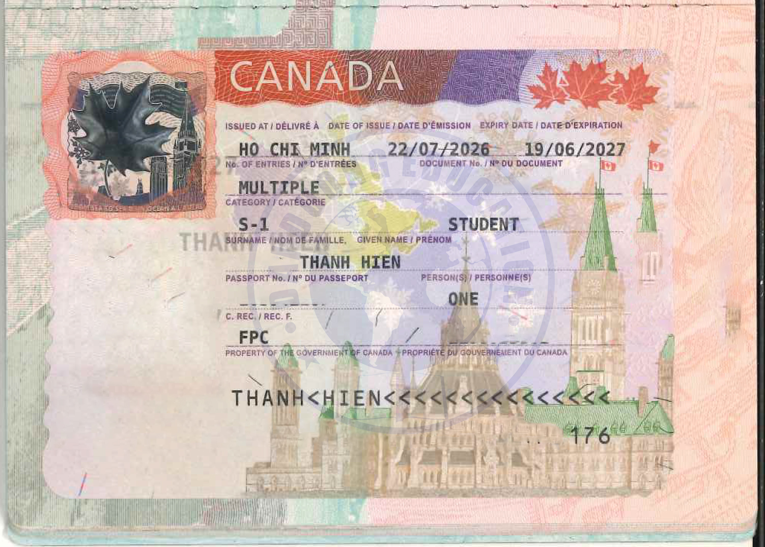 THANH HIEN-KH đạt visa du học Canada THANH HIEN-KH đạt visa du học Canada