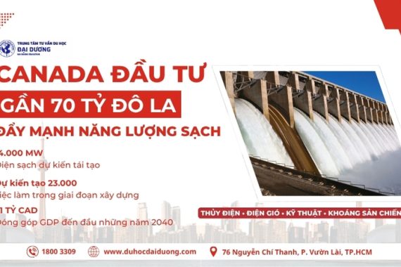 Canada dau tu gan 70 ty CAD vao nang luong sach-duhocdaiduong.com